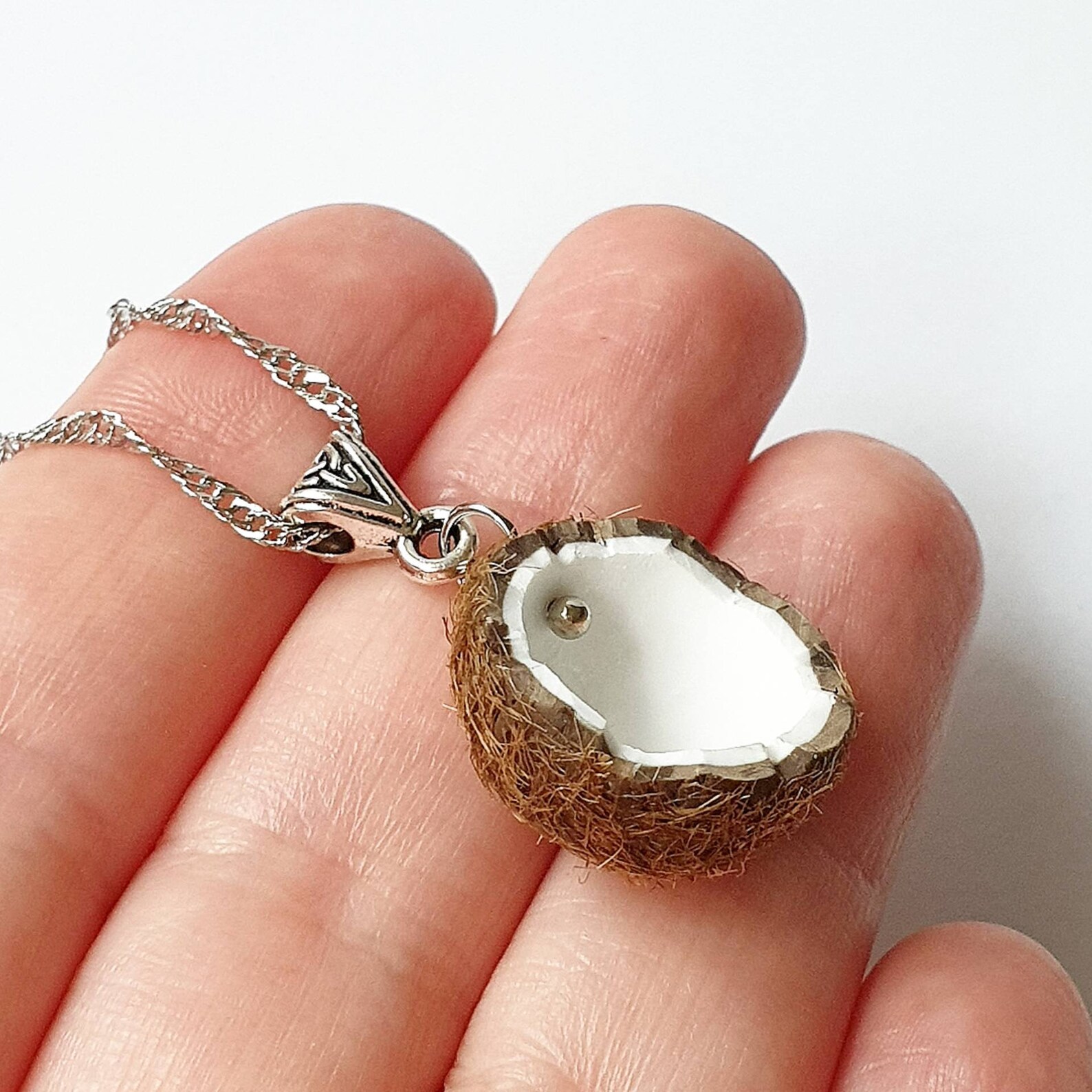 Coconut jewelry of polymer clay. Coconut earrings coconut Etsy