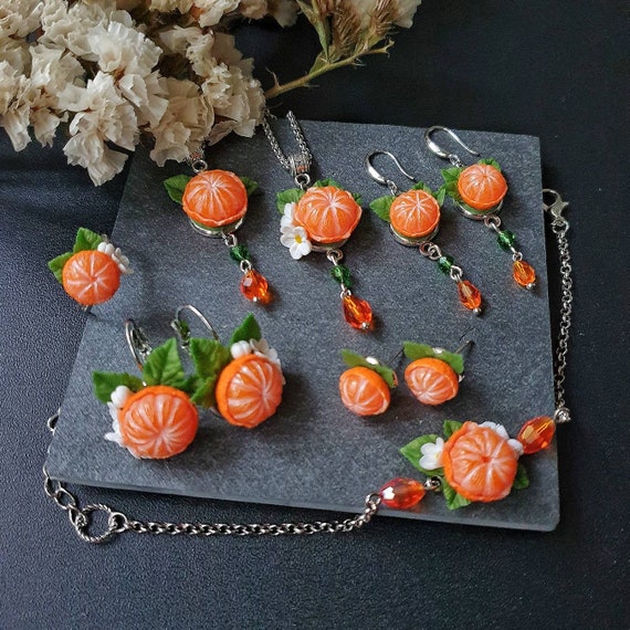 Tangerine jewelry shop best sale etsy