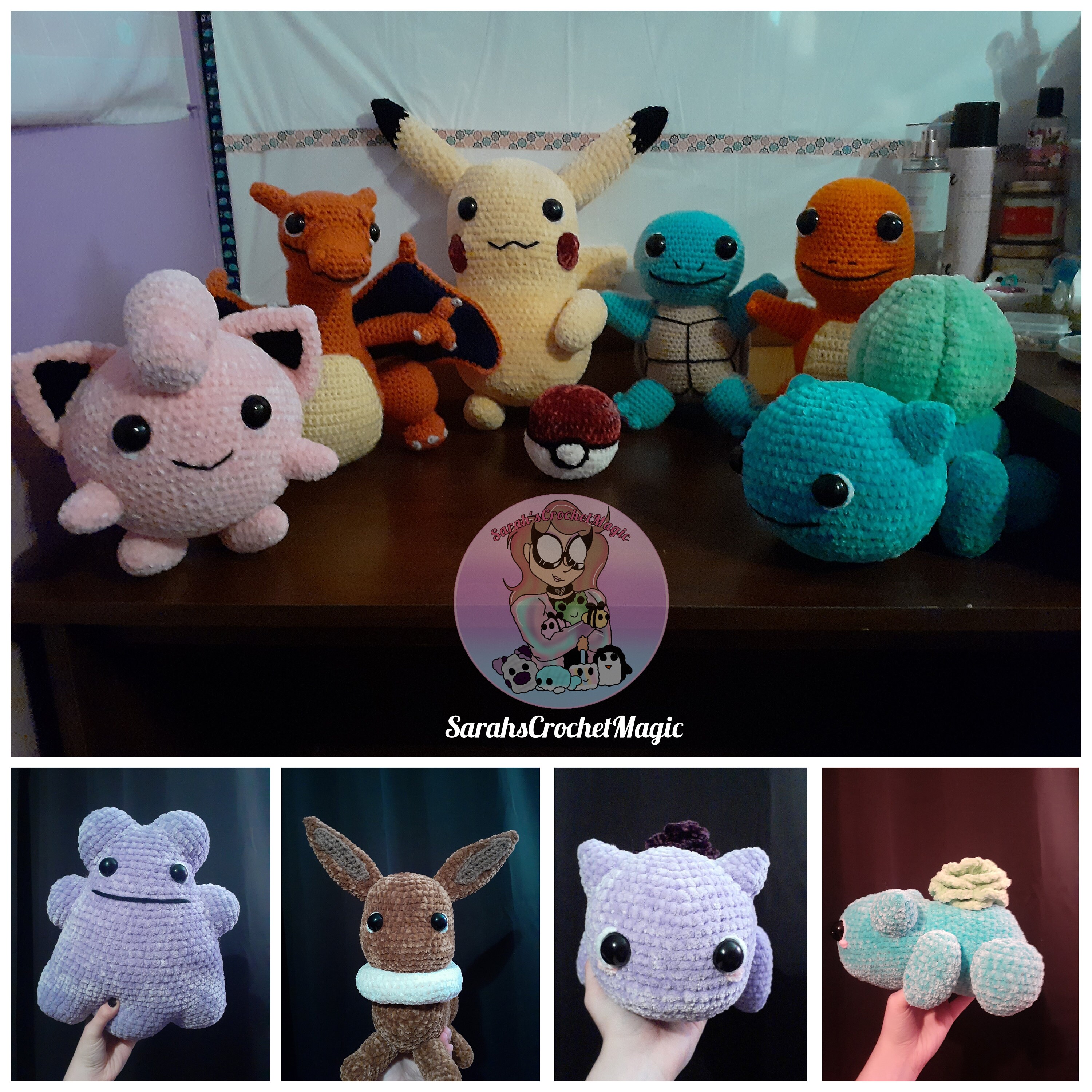 Custom Crochet Pokémon Plushies Pokémon Plush Character - Etsy