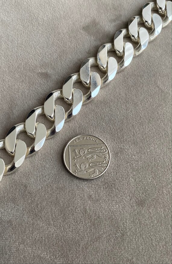 Silver Curb Link Chain 5mm 20mm Silver 