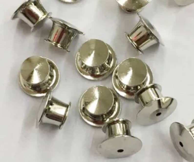 Locking Pinback Locking Pin Backs--10 (quantity of Ten) - Etsy