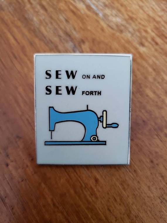 Sewing Machine Enamel Pin Etsy