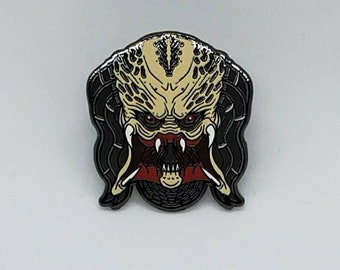 Predator enamel pin