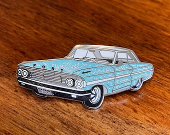 Classic Ford Galaxie Teal Car