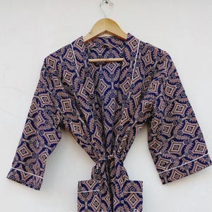 Unique Design 100% Cotton Kimono Robe Dress, Bestseller, Kimono Robe Cotton Robe, Popular now,Cotton kimono robe, Kimono&#39;s