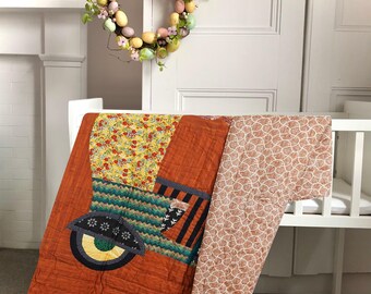 Vintage Patchwork Baby Quilt Bedspread Indian Handmade Quilt Throw Cotton Baby Size Quilt