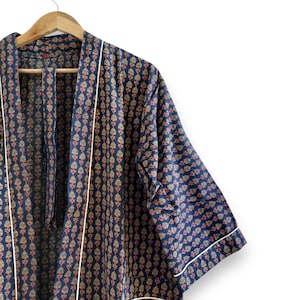 Kimono Robe, Dressing Gown, Vintage style, 100% Cotton kimono Robes, Pure cotton Kimono, Cotton Kimono, Festival Clothing, Kimono Robe