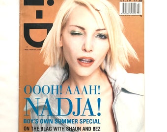 i-D MAGAZINE JULY 1995 "The Boys Own Issue" No. 142| Nadja Auermann, Bjork, |Old Back Issue Magazine