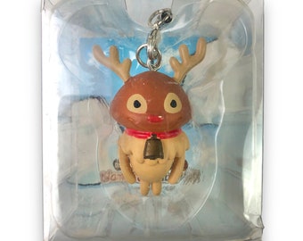 Beeworks Touch Detective Mushroom Garden Futaba Nameko Funghi Reindeer Keychain