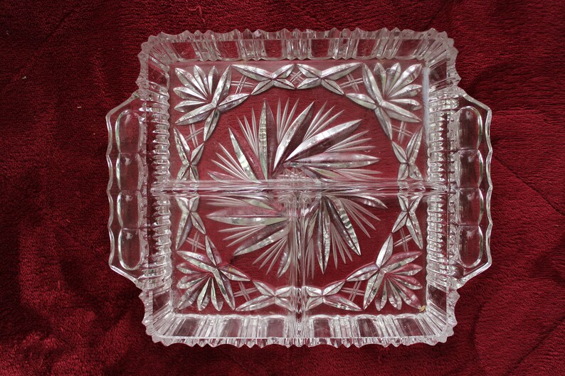 Vintage Cut Glass Pinwheel Crystal Set of Six Glasses Plus Etsy Canada