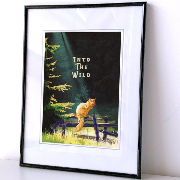 INTO THE WILD , Print, Aesthetic, Katze, Illustration, Krieger, Erin Hunter, warrior cats