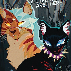 DEVILS , Print, Aesthetic, Cats, Illustration, WarriorCats, Fanart, Scourge, Tigerstar
