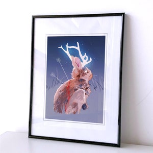 JACKALOPE, Print, Aesthetic, Surreal, Illustration, Photography, Fantasy