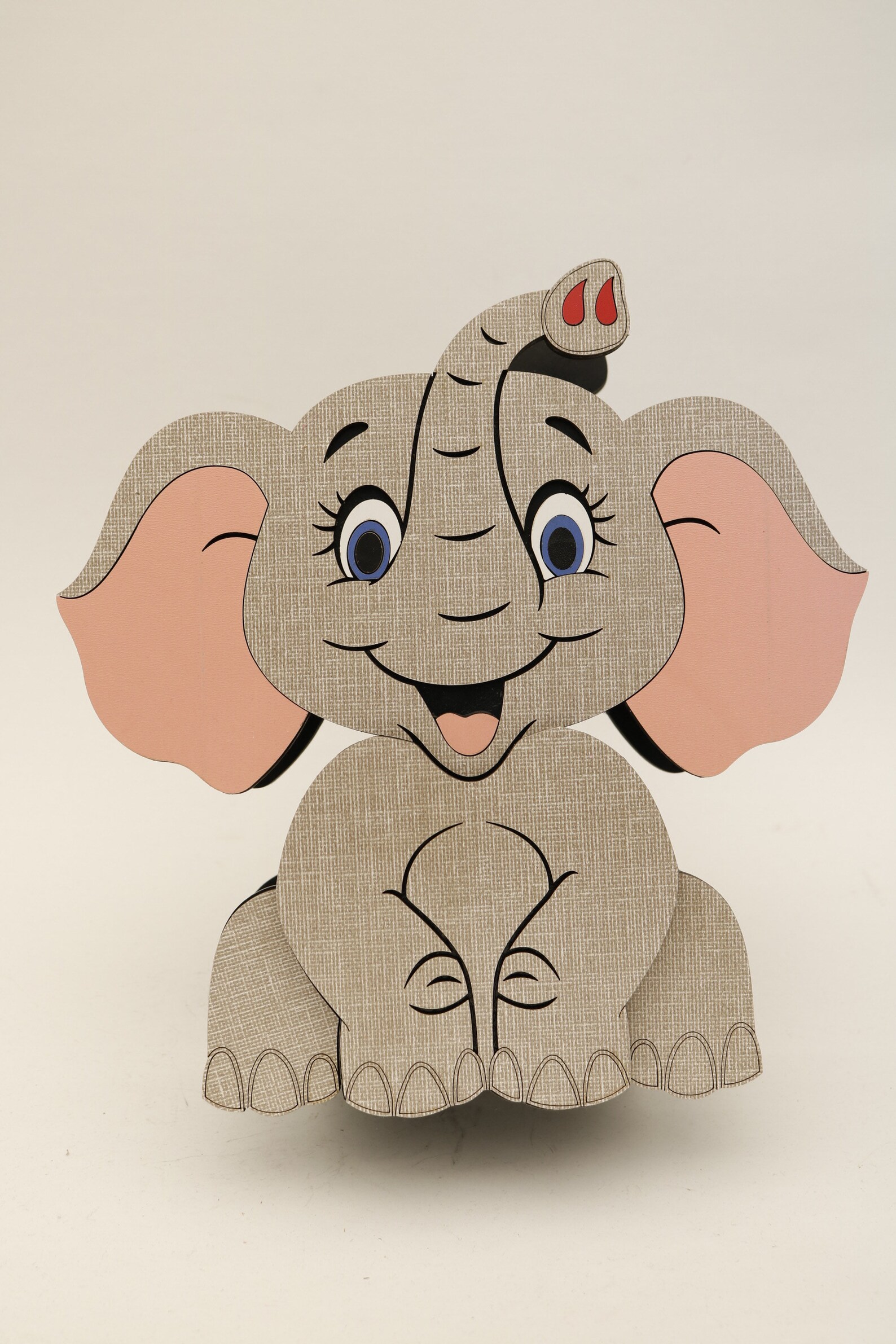 Laser Cut Wooden Elephant Money box Etsy