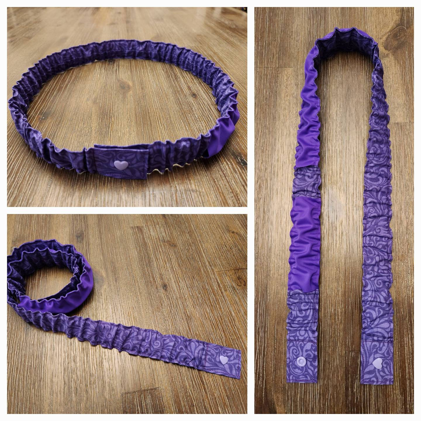 PEACE BELT • HANDMADE • PURPLE College of the Holy Cross Needlepoint Belt – Smathers & Branson main image 3