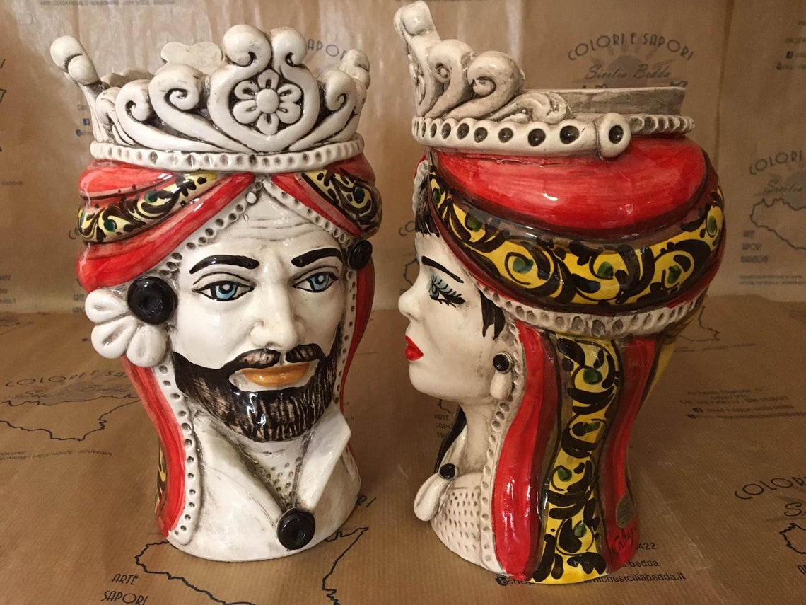 SICILIAN HEAD Sicilian Ceramic Moor's Head of Etsy Australia