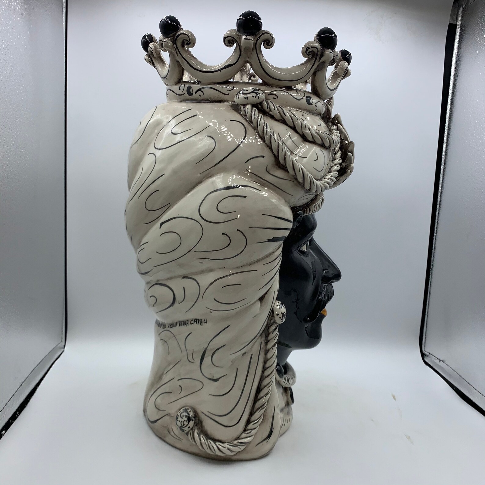 SICILIAN HEAD Sicilian moor heads in Caltagirone ceramic Etsy