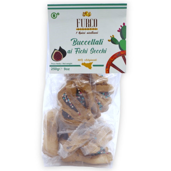 Artisan "Buccellati" biscuits with dried figs, 250g