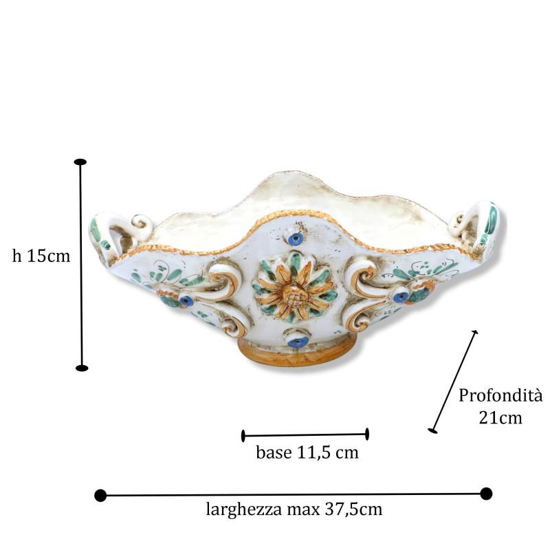 まっくす Buy Caltagirone Ceramic Centerpiece, Baroque Style Decoration and