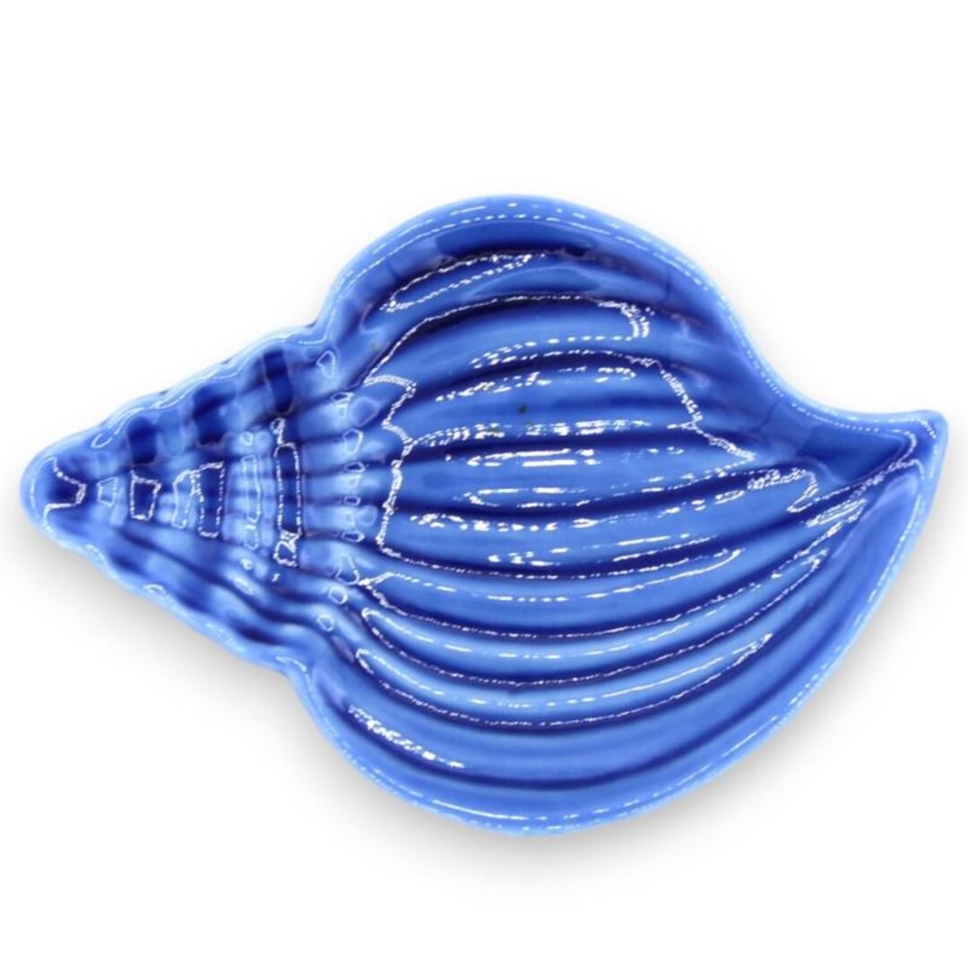 Shell Soap Holder or Wall Mounted, in Fine Sicilian Ceramic H 10 X 15