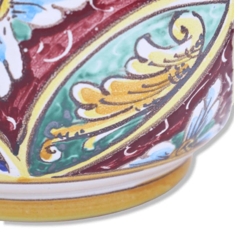Cachepot, Plant Pot in Fine Ceramic, Baroque Palermo Decoration