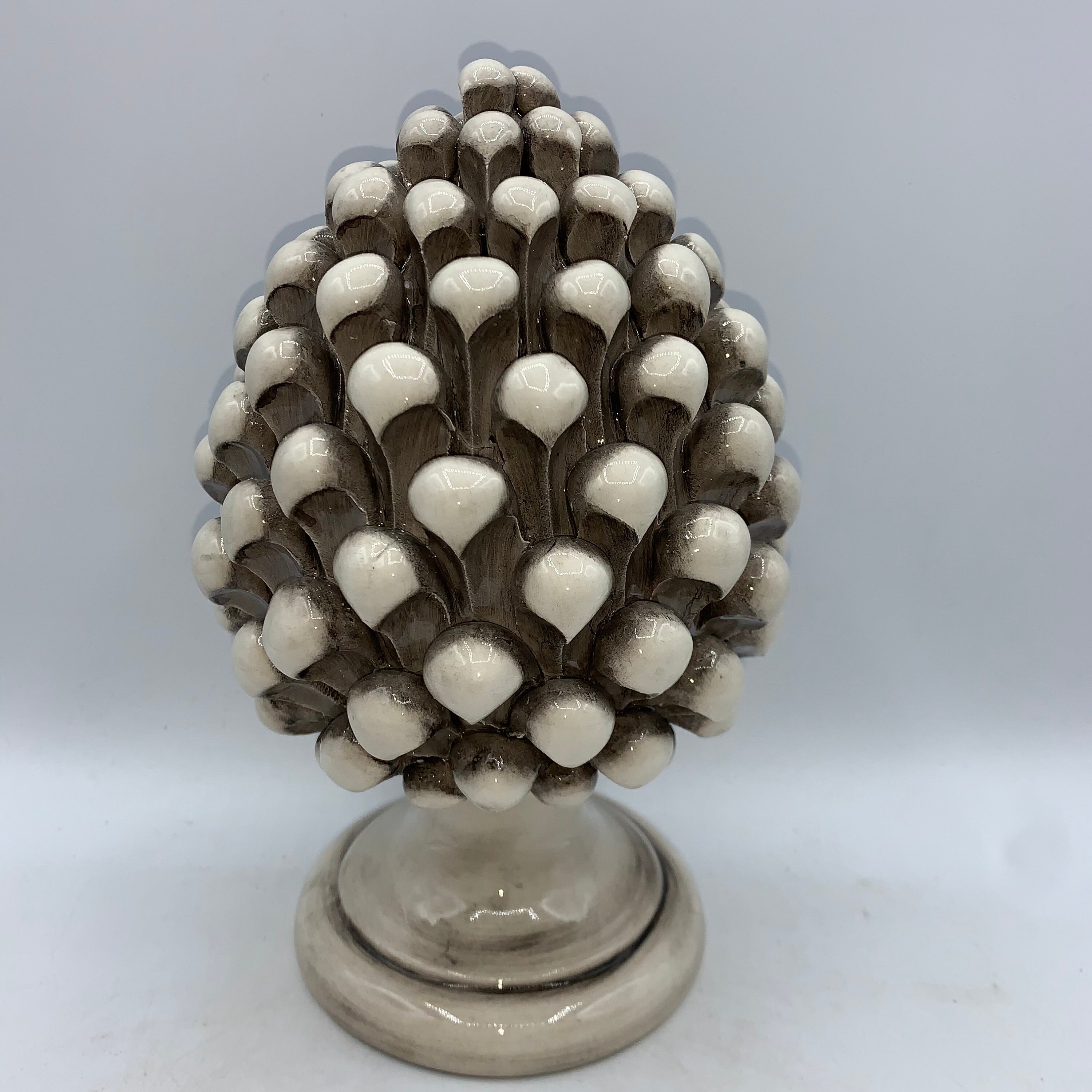 Sicilian Ceramic Pine Cone of Caltagirone Cm 20 Made Entirely | Etsy