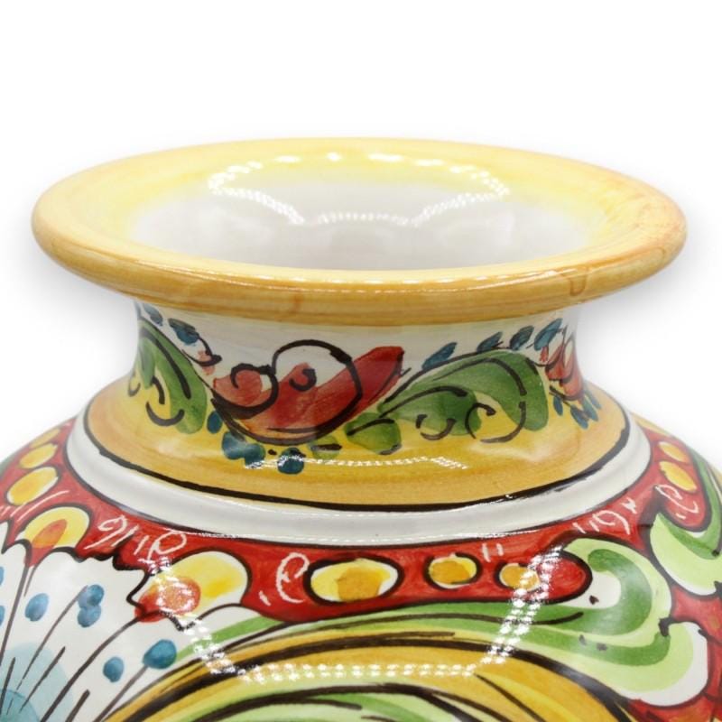 カルタジローネ陶器花瓶、約25 x 18 cm、多色装飾、多彩色 MD1 - Etsy 日本