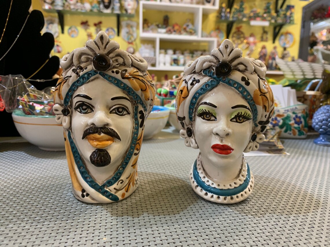 SICILIAN HEAD Sicilian Sicilian Moor heads of Caltagirone Etsy