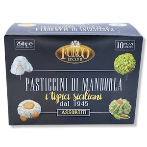 Almond Pastries &quot;typical Sicilians&quot;, in assorted Box, 250g