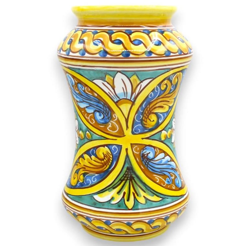 Jarrón Albarello, cerámica de Caltagirone, aprox. 26 x 15 cm (1 unidad) Varias decoraciones imagen 5