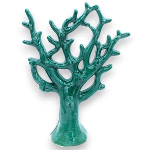 Caltagirone ceramic coral branch (1 unit) available in 4 color options and 3 sizes