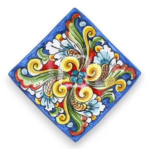 Caltagirone ceramic pocket emptier - L 17 cm approx. (1pc), with decoration options