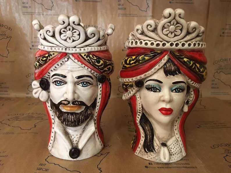 SICILIAN HEAD Sicilian Ceramic Moor's Head of Etsy