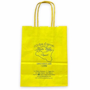 Shopper Bag in carta con stampa su entrambi i lati