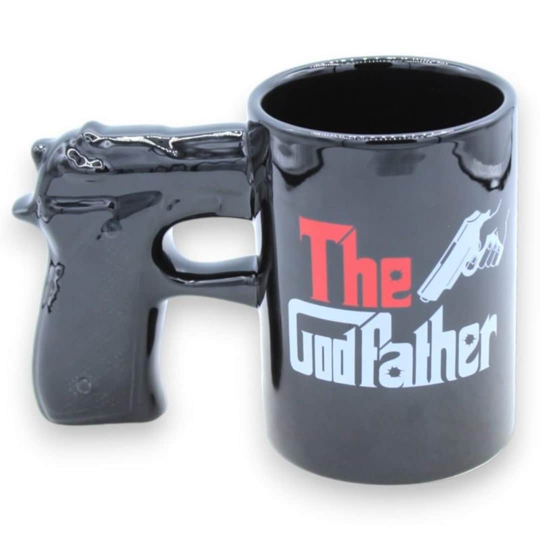 Pew Pew Madafakas Yoda With Gun Tasse à Café Rétro Avec