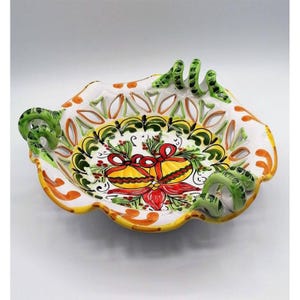 Centerpiece with serpentine handles, Christmas decoration - diameter 30 cm
