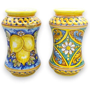 Jarrón Albarello, cerámica de Caltagirone, aprox. 26 x 15 cm (1 unidad) Varias decoraciones imagen 8