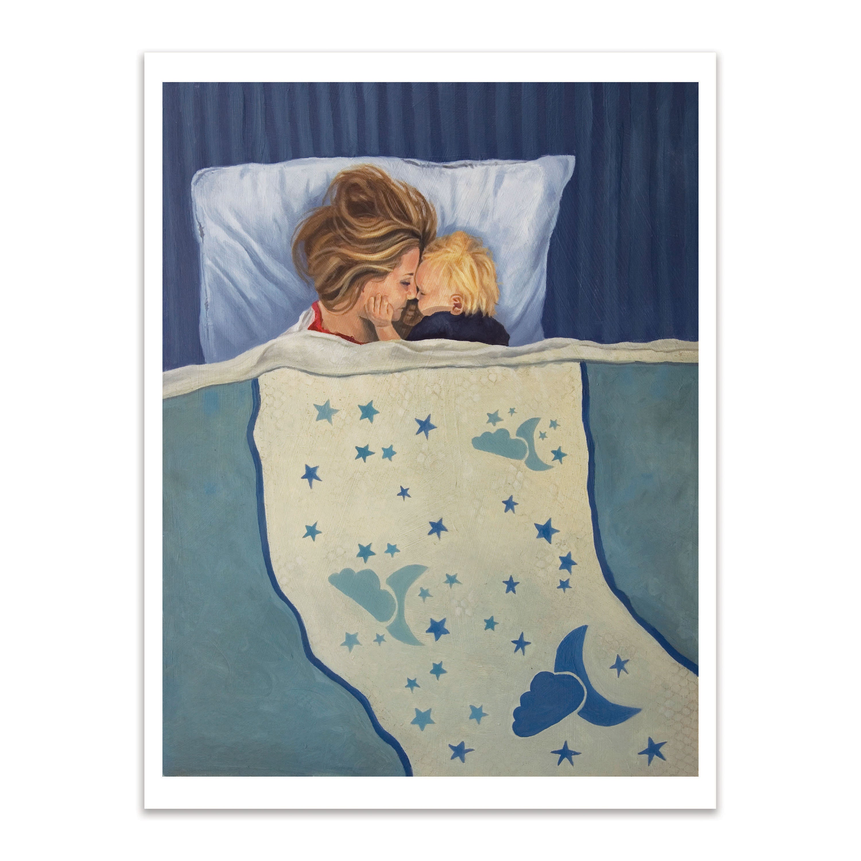 Tucked in Art Print Children's Book Art Kid's Room Etsy