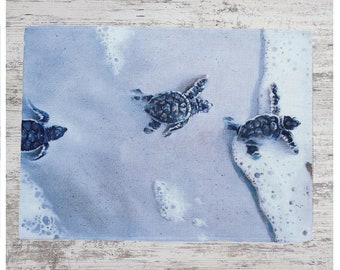 Sealife Placemat Sea Shells Beach Stripe Reversable Fabric Placemats Sealife Placemat Sea Shells Beach Stripe Reversable Fabric Placemats