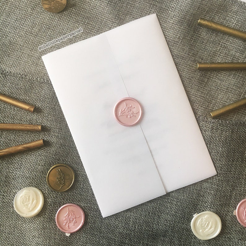 Vellum Jacket For A6 Wedding Invitations Vellum Wrap Vellum Etsy