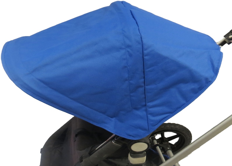Handmade Royal Dark Navy Blue Canopy Sun Shade Hood Cover for Bugaboo Cameleon Frog Baby Toddler Strollers Canvas Fabric