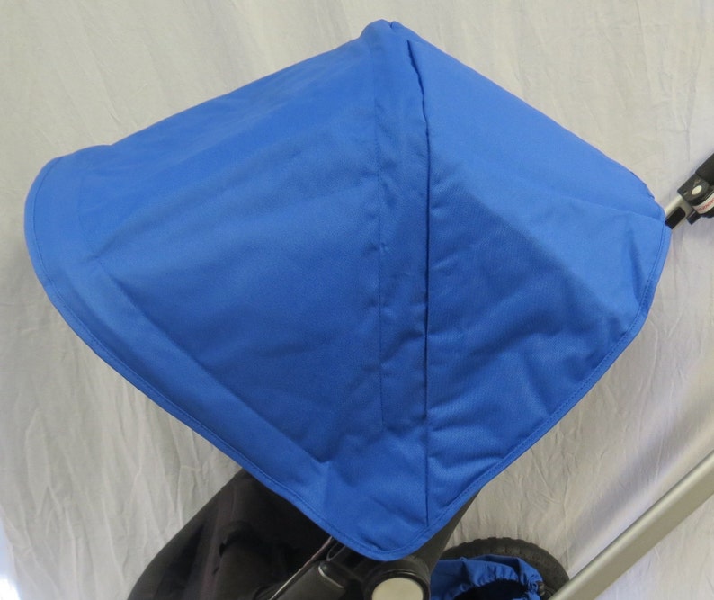 Handmade Royal Dark Navy Blue Canopy Sun Shade Hood Cover for Bugaboo Cameleon Frog Baby Toddler Strollers Canvas Fabric