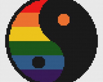 Gay Pride LGBTI Yin Yang Pillow