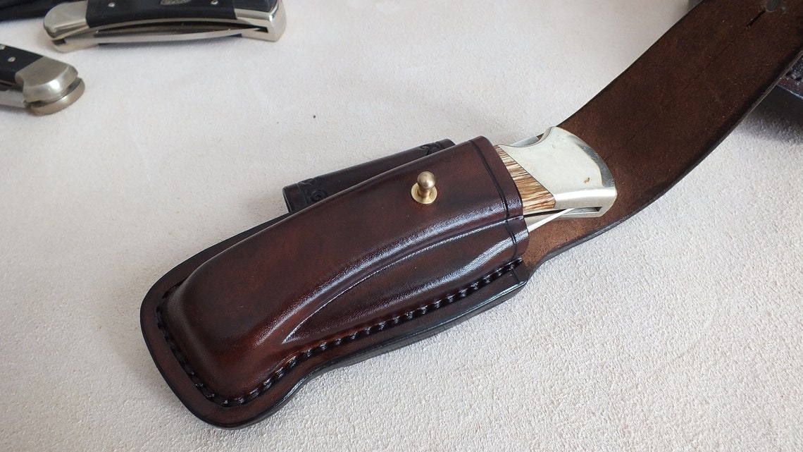Leather Sheath for BUCK 110/Leather Friction Sheath for BUCK Etsy