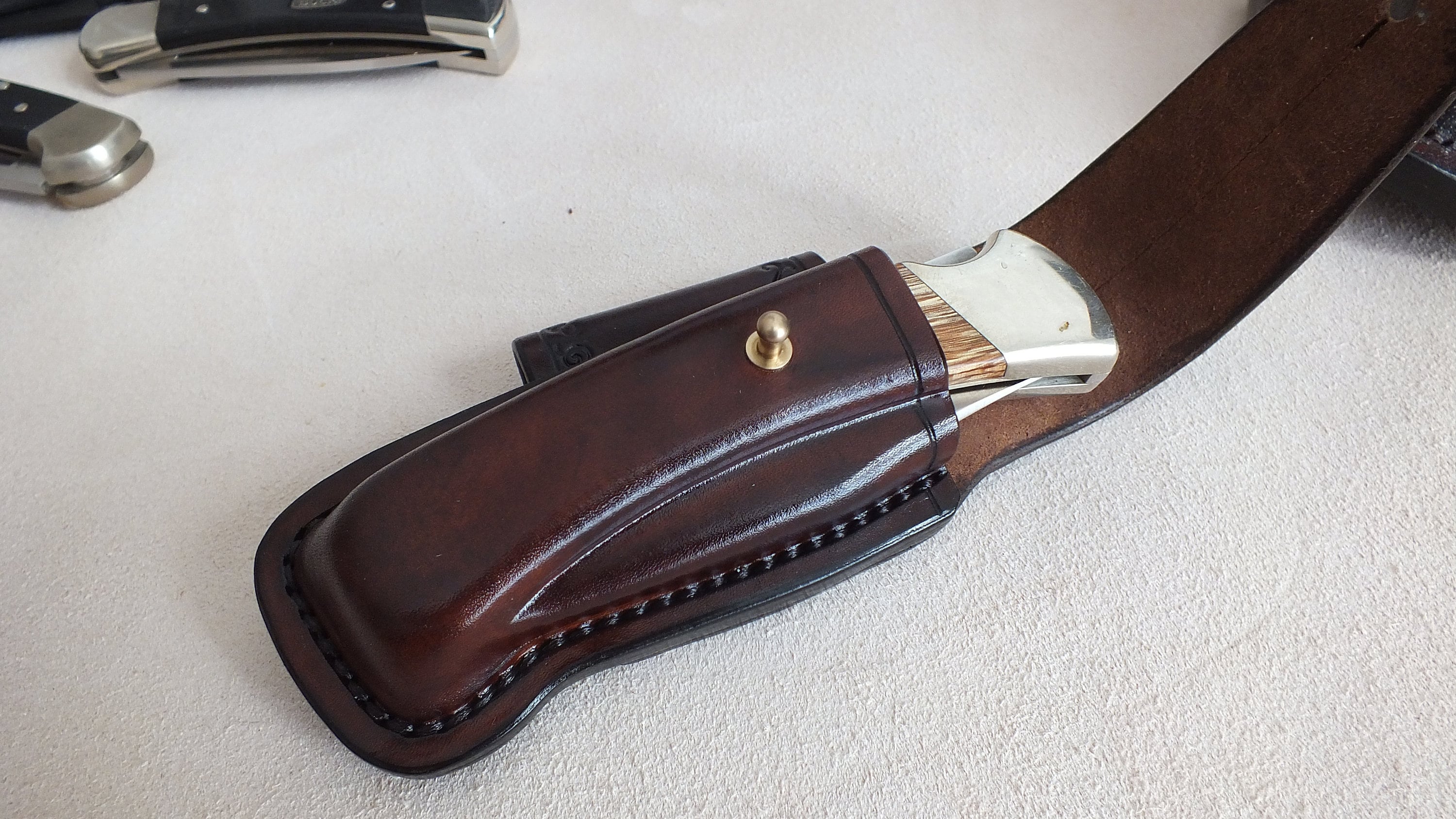 Leather Sheath for BUCK 110/Leather Friction Sheath for BUCK Etsy
