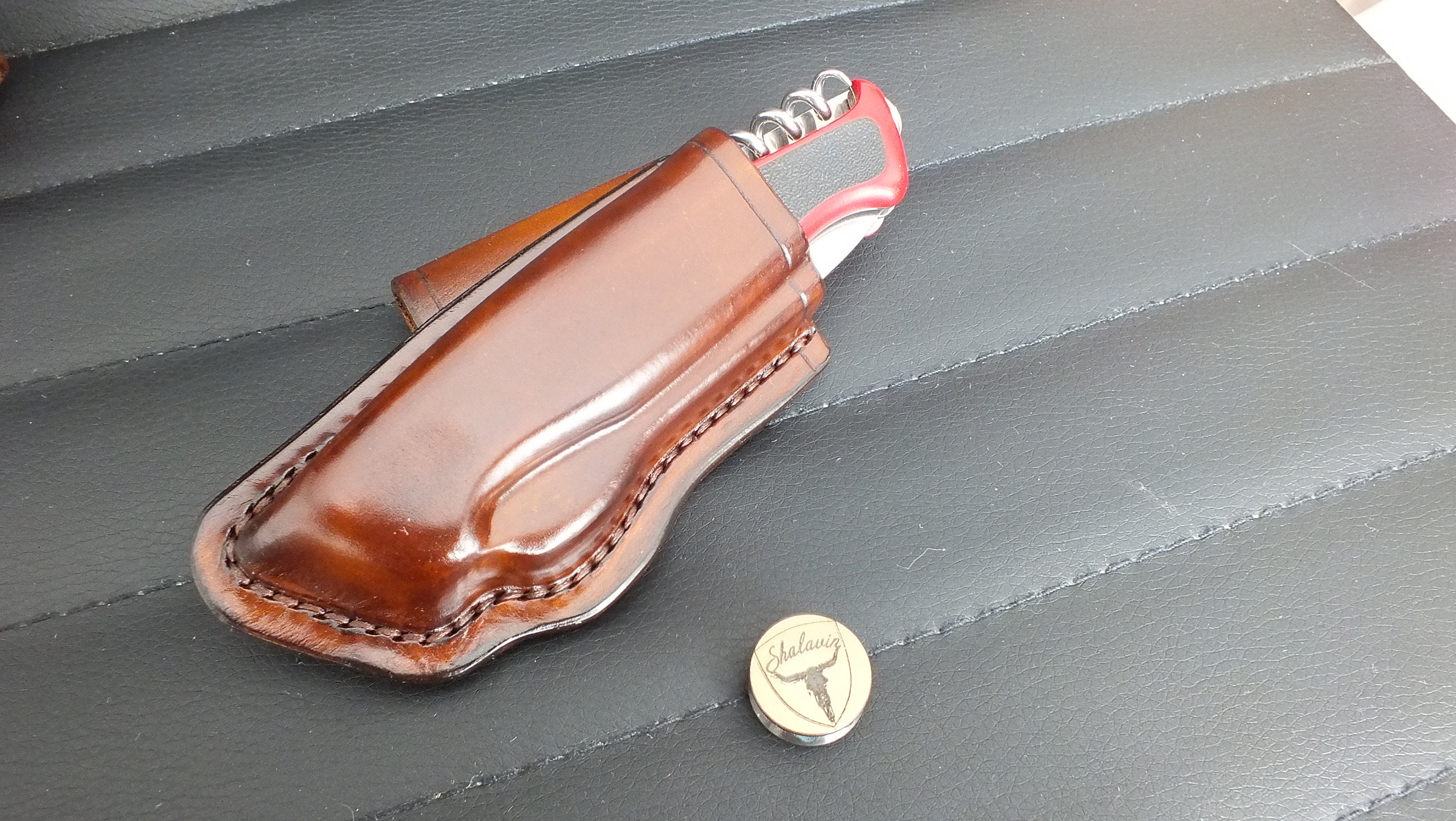 Leather Sheath for Folding Knife Victorinox Etsy Canada