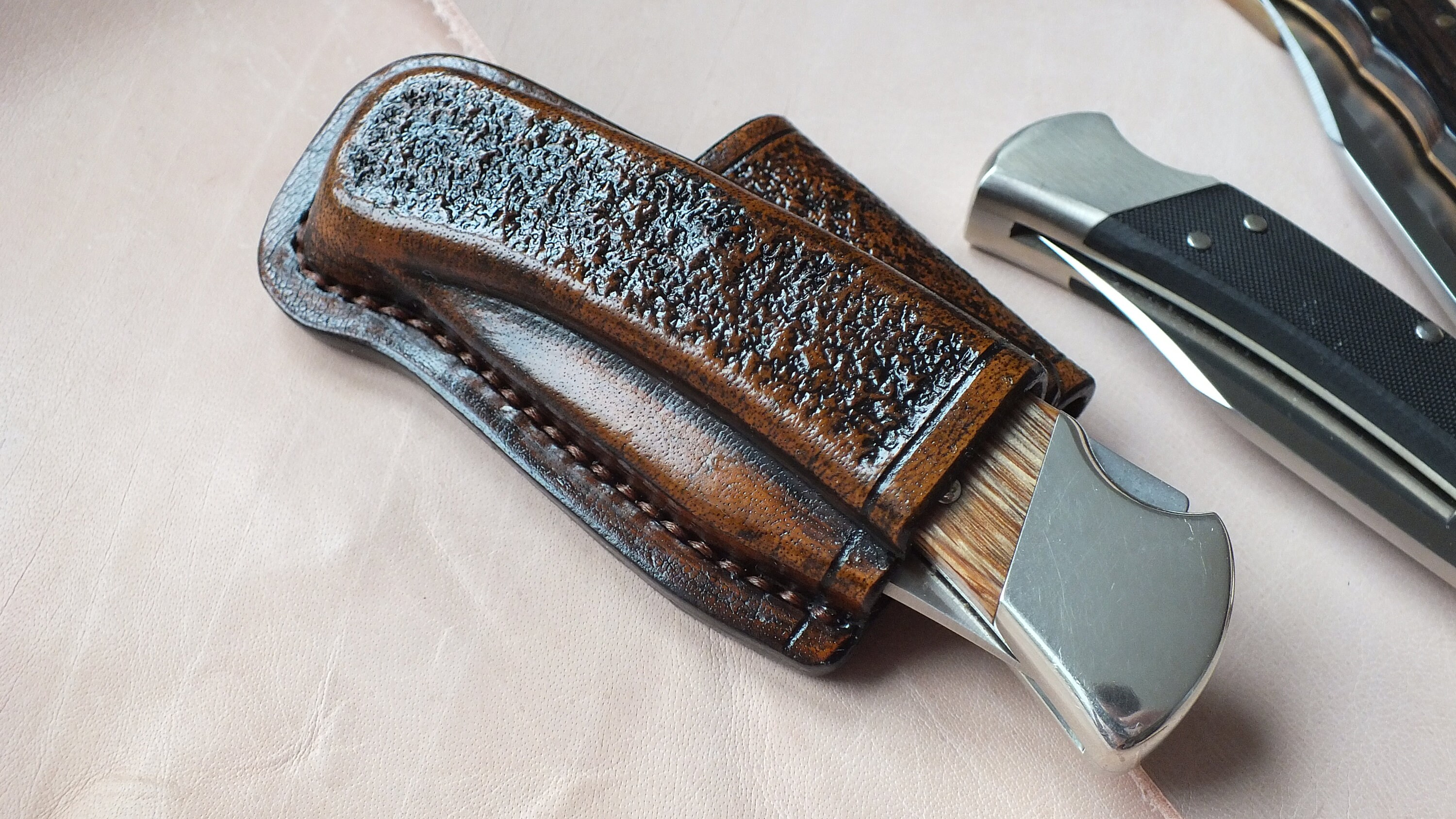 Leather Sheath for BUCK 110/Leather Friction Sheath for BUCK Etsy