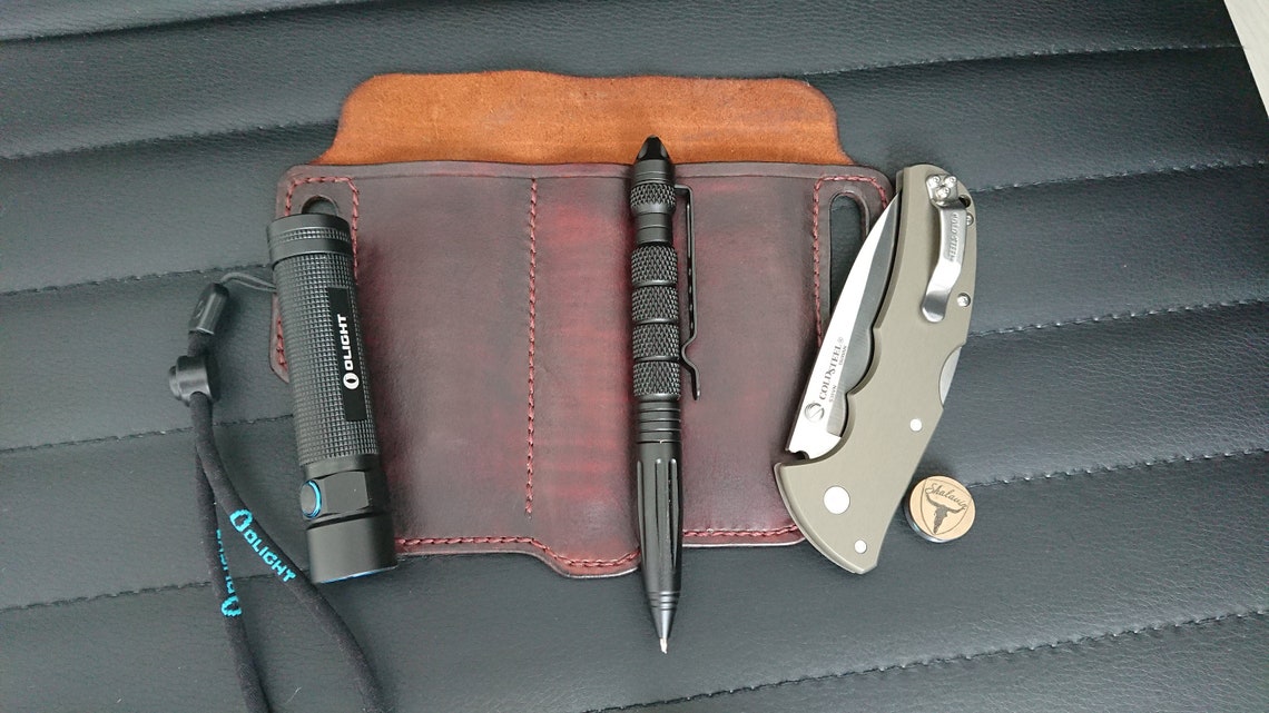 Edc Leather Organizer/edc Belt Organizer/edc Belt Pouch/edc Etsy