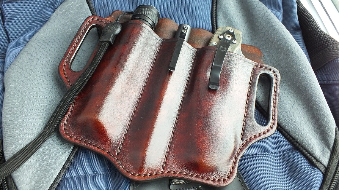 Edc Leather Organizer/edc Belt Organizer/edc Belt Pouch/edc Etsy