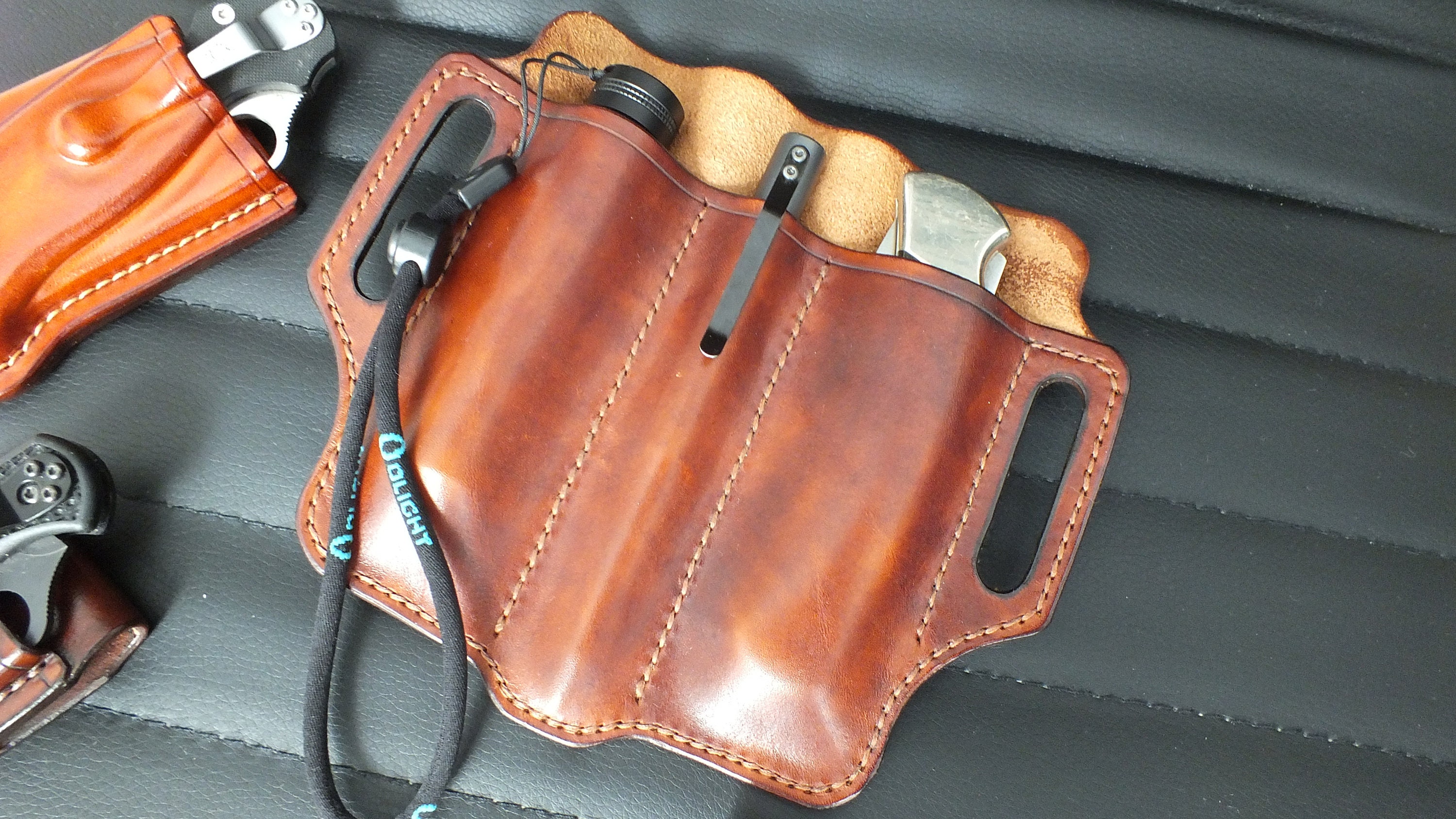 Edc leather organizer/Edc belt organizer/Edc belt pouch/Edc Etsy